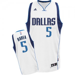 Dallas Mavericks #5 Adidas Home Blanc Swingman Maillot d'équipe de NBA boutique en ligne - Jose Juan Barea pour Homme
