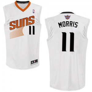 Phoenix Suns #11 Adidas Home Blanc Swingman Maillot d'équipe de NBA achats en ligne - Markieff Morris pour Homme