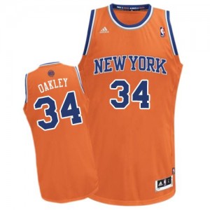 Maillot NBA Swingman Charles Oakley #34 New York Knicks Alternate Orange - Homme