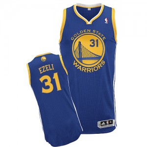 Maillot Authentic Golden State Warriors NBA Road Bleu royal - #31 Festus Ezeli - Homme