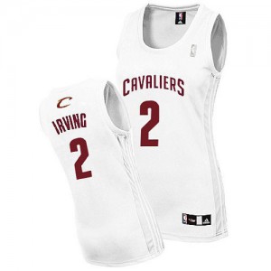 Maillot Adidas Blanc Home Authentic Cleveland Cavaliers - Kyrie Irving #2 - Femme