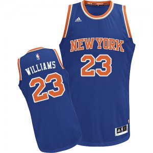 New York Knicks #23 Adidas Road Bleu royal Swingman Maillot d'équipe de NBA en ligne pas chers - Derrick Williams pour Homme