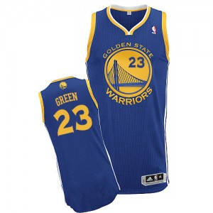 Maillot NBA Bleu royal Draymond Green #23 Golden State Warriors Road Authentic Homme Adidas