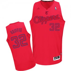 Maillot NBA Rouge Blake Griffin #32 Los Angeles Clippers Big Color Fashion Swingman Homme Adidas