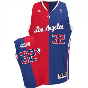 Maillot NBA Swingman Blake Griffin #32 Los Angeles Clippers Split Fashion Rouge Bleu - Homme