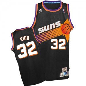 Maillot Authentic Phoenix Suns NBA Throwback Noir - #32 Jason Kidd - Homme