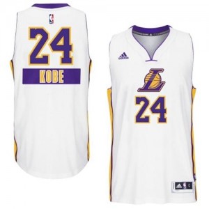 Maillot Authentic Los Angeles Lakers NBA 2014-15 Christmas Day Blanc - #24 Kobe Bryant - Homme