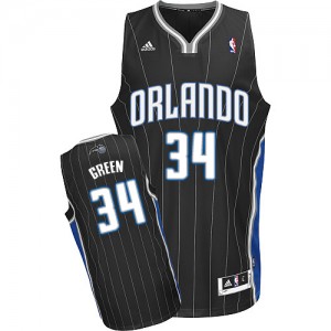 Orlando Magic #34 Adidas Alternate Noir Swingman Maillot d'équipe de NBA 100% authentique - Willie Green pour Homme