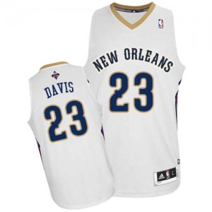 Maillot NBA Blanc Anthony Davis #23 New Orleans Pelicans Home Authentic Homme Adidas
