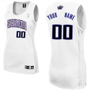 Sacramento Kings Personnalisé Adidas Home Blanc Maillot d'équipe de NBA vente en ligne - Authentic pour Femme