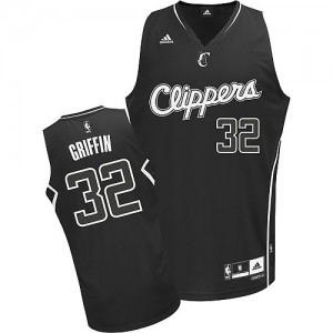 Maillot NBA Los Angeles Clippers #32 Blake Griffin Noir Adidas Swingman Shadow - Homme