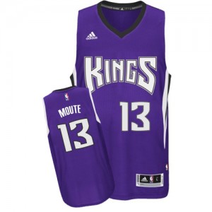 Sacramento Kings Luc Mbah a Moute #13 Road Authentic Maillot d'équipe de NBA - Violet pour Homme