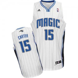 Maillot NBA Blanc Vince Carter #15 Orlando Magic Home Swingman Homme Adidas
