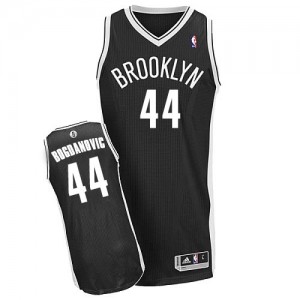 Brooklyn Nets Bojan Bogdanovic #44 Road Authentic Maillot d'équipe de NBA - Noir pour Homme