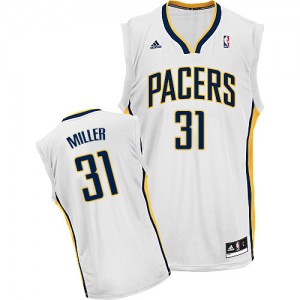 Indiana Pacers Reggie Miller #31 Home Swingman Maillot d'équipe de NBA - Blanc pour Homme