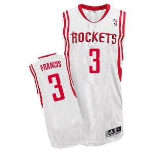 Maillot Adidas Blanc Home Authentic Houston Rockets - Steve Francis #3 - Homme