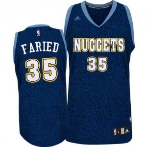 Denver Nuggets #35 Adidas Crazy Light Bleu marin Swingman Maillot d'équipe de NBA Remise - Kenneth Faried pour Homme