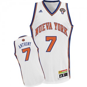 Maillot NBA Swingman Carmelo Anthony #7 New York Knicks Latin Nights Blanc - Homme