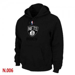 Sweat à capuche Noir Brooklyn Nets - Homme