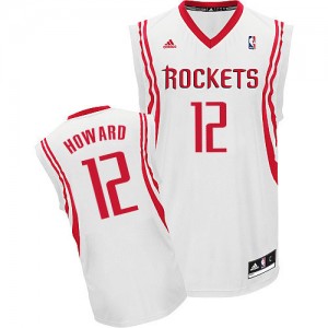 Maillot NBA Houston Rockets #12 Dwight Howard Blanc Adidas Swingman Home - Homme