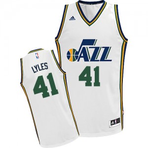 Utah Jazz Trey Lyles #41 Home Swingman Maillot d'équipe de NBA - Blanc pour Homme
