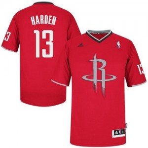 Maillot NBA Houston Rockets #13 James Harden Rouge Adidas Swingman 2013 Christmas Day - Homme