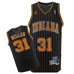 Maillot NBA Indiana Pacers #31 Reggie Miller Bleu marin Mitchell and Ness Swingman Throwback - Homme