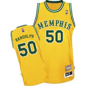 Memphis Grizzlies #50 Adidas ABA Hardwood Classic Or Authentic Maillot d'équipe de NBA Prix d'usine - Zach Randolph pour Homme