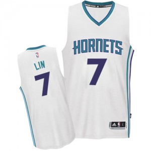 Maillot NBA Authentic Jeremy Lin #7 Charlotte Hornets Home Blanc - Homme