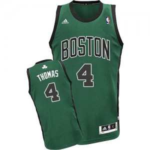 Boston Celtics #4 Adidas Alternate Vert (No. noir) Swingman Maillot d'équipe de NBA 100% authentique - Isaiah Thomas pour Homme