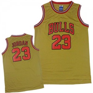 Maillot NBA Or Michael Jordan #23 Chicago Bulls 1997 Throwback Classic Authentic Homme Adidas