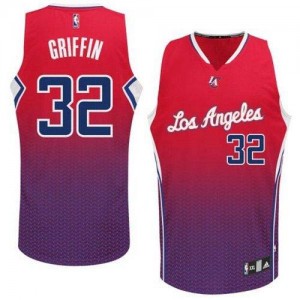 Maillot NBA Rouge Blake Griffin #32 Los Angeles Clippers Resonate Fashion Authentic Homme Adidas