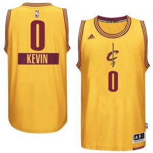 Maillot NBA Authentic Kevin Love #0 Cleveland Cavaliers 2014-15 Christmas Day Or - Homme