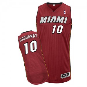 Maillot NBA Miami Heat #10 Tim Hardaway Rouge Adidas Authentic Alternate - Homme
