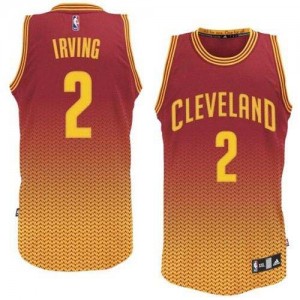 Maillot Adidas Rouge Resonate Fashion Authentic Cleveland Cavaliers - Kyrie Irving #2 - Homme