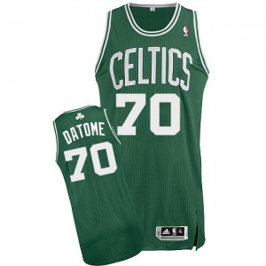 Maillot NBA Boston Celtics #70 Gigi Datome Vert (No Blanc) Adidas Authentic Road - Homme