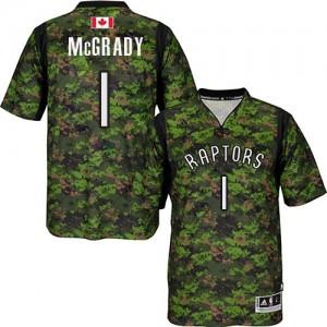Maillot NBA Camo Tracy Mcgrady #1 Toronto Raptors Pride Authentic Homme Adidas