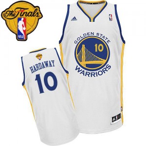 Maillot Adidas Blanc Home 2015 The Finals Patch Swingman Golden State Warriors - Tim Hardaway #10 - Homme