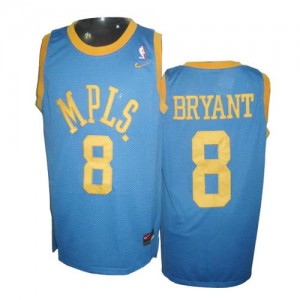 Maillot NBA Bébé bleu Kobe Bryant #8 Los Angeles Lakers MPLS Throwback Authentic Homme Nike