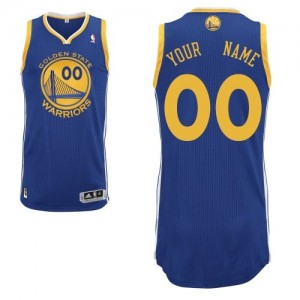 Maillot NBA Golden State Warriors Personnalisé Authentic Bleu royal Adidas Road - Enfants