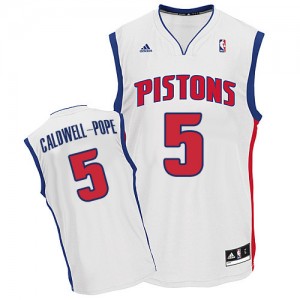 Maillot NBA Swingman Kentavious Caldwell-Pope #5 Detroit Pistons Home Blanc - Homme
