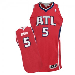Maillot Authentic Atlanta Hawks NBA Alternate Rouge - #5 Josh Smith - Homme