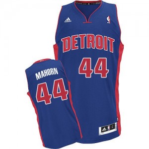 Maillot NBA Bleu royal Rick Mahorn #44 Detroit Pistons Road Swingman Homme Adidas