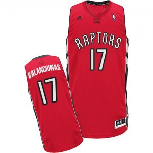 Maillot Swingman Toronto Raptors NBA Road Rouge - #17 Jonas Valanciunas - Homme