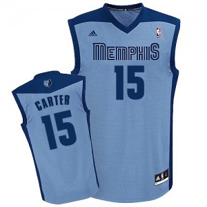 Maillot NBA Memphis Grizzlies #15 Vince Carter Bleu clair Adidas Swingman Alternate - Homme