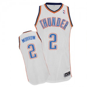 Oklahoma City Thunder Anthony Morrow #2 Home Authentic Maillot d'équipe de NBA - Blanc pour Homme