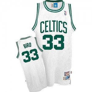 Boston Celtics #33 Adidas Throwback Blanc Swingman Maillot d'équipe de NBA prix d'usine en ligne - Larry Bird pour Enfants