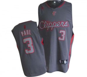 Los Angeles Clippers #3 Adidas Graystone Fashion Gris Authentic Maillot d'équipe de NBA en ligne - Chris Paul pour Homme
