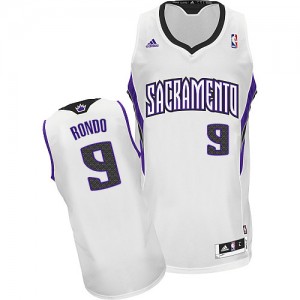 Sacramento Kings Rajon Rondo #9 Home Swingman Maillot d'équipe de NBA - Blanc pour Homme