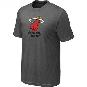 T-shirt principal de logo Miami Heat NBA Big & Tall Gris foncé - Homme